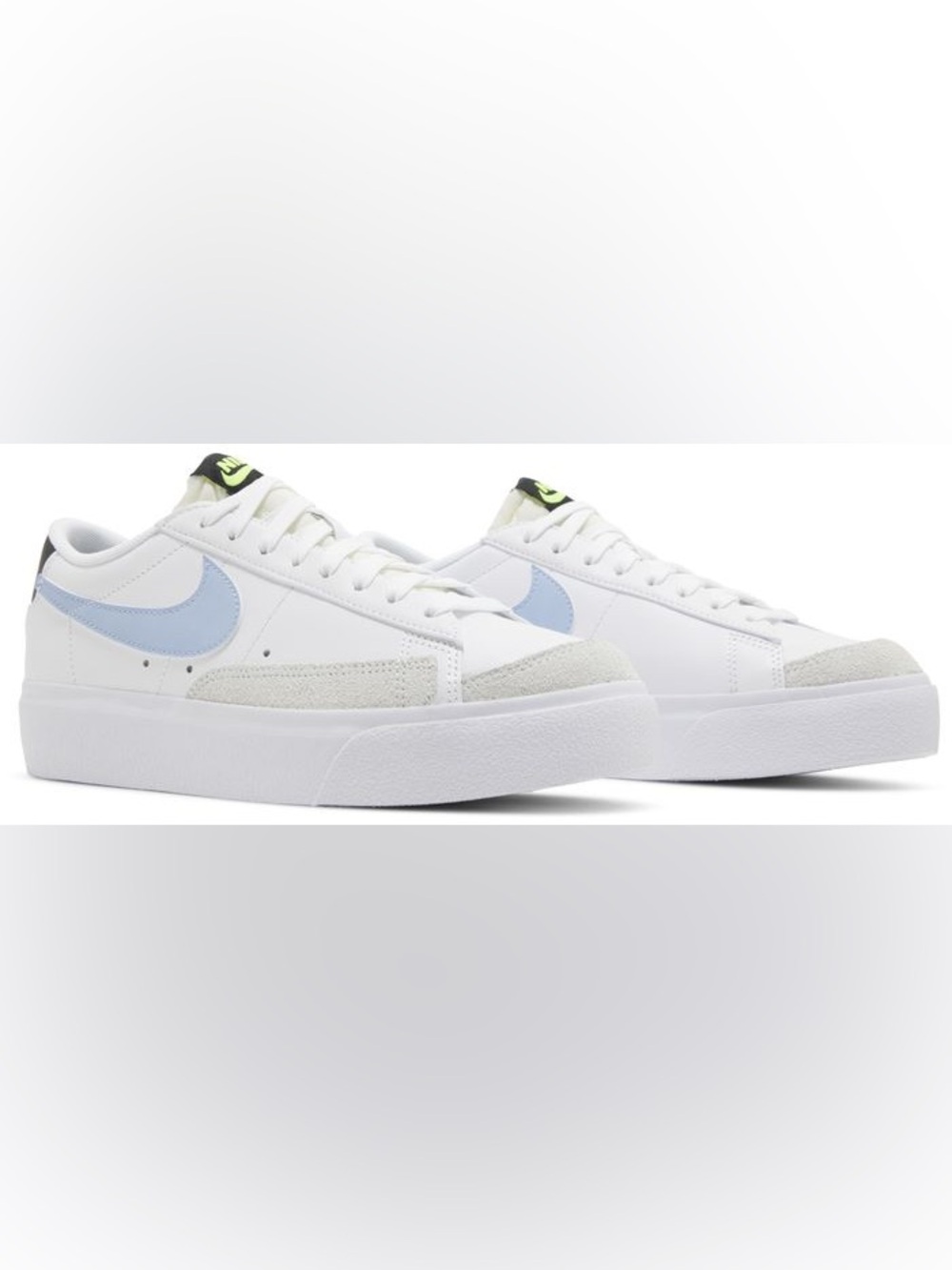 (WMNS) Nike Blazer Low Platform 'White Cobalt Bliss' size 9.5